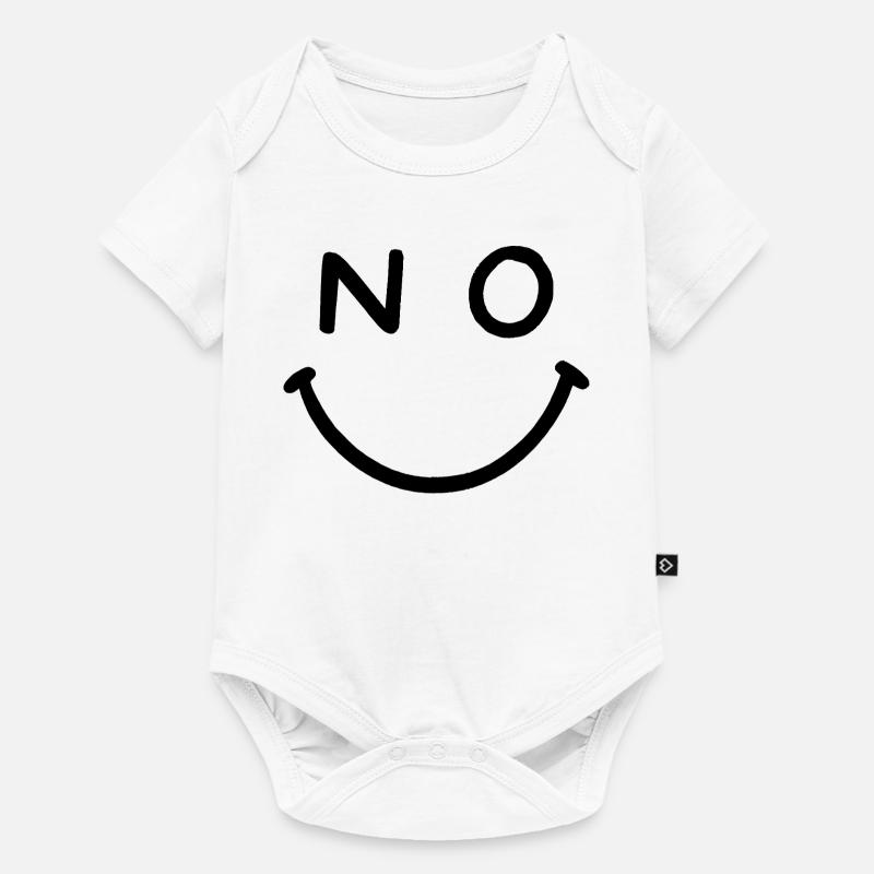 PAS de sourire - Body à manches courtes Premium Bébé - blanc