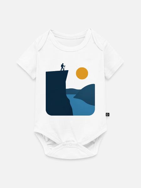 Preikestolen – Norwegisches WahrzEichen - Baby Premium Kurzarmbody - Weiß