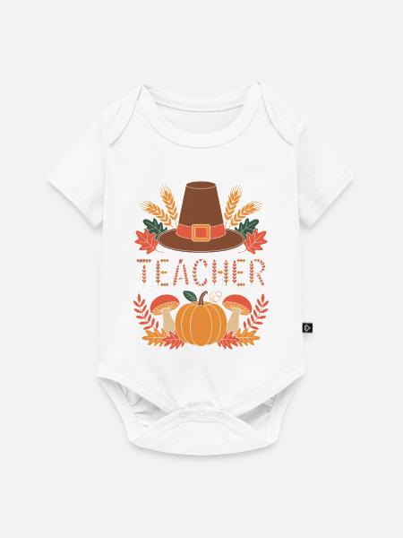 Lehrer Herbst - Baby Premium Kurzarmbody - Weiß