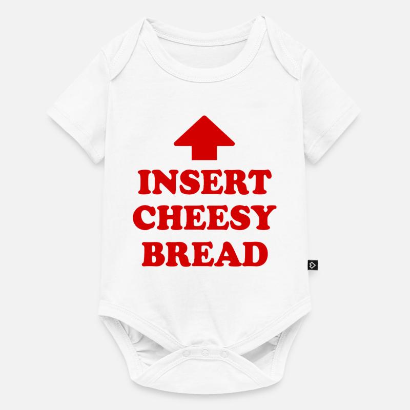 insert cheesy bread - Baby Premium Kurzarmbody - Weiß