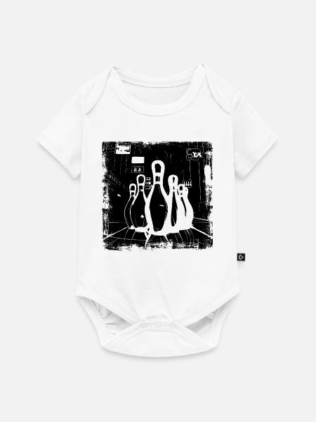 Bowling - Baby Premium Kurzarmbody - Weiß