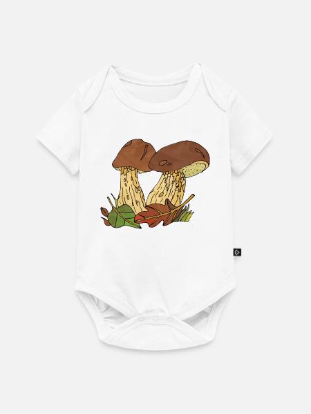 Pilze - Baby Premium Kurzarmbody - Weiß