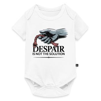 Resilient Hand Holding Frayed Rope - Baby Premium short-sleeve bodysuit - white - Front