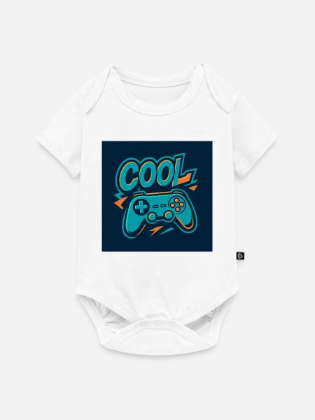 Gaming Vibe Retro Design - Baby Premium Kurzarmbody - Weiß