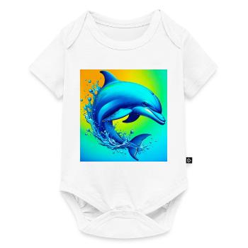 dolphin - Baby Premium short-sleeve bodysuit - white - Front