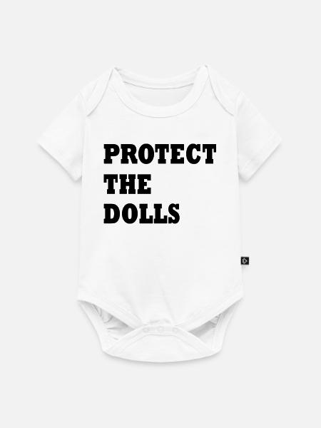 protect the dolls - Baby Premium Kurzarmbody - Weiß