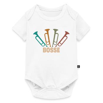 Prénom Bosse - Body à manches courtes Premium Bébé - blanc - Devant