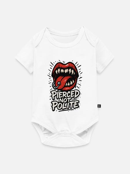 Piercing Addict Body Mod Enthusiast - Baby Premium Kurzarmbody - Weiß