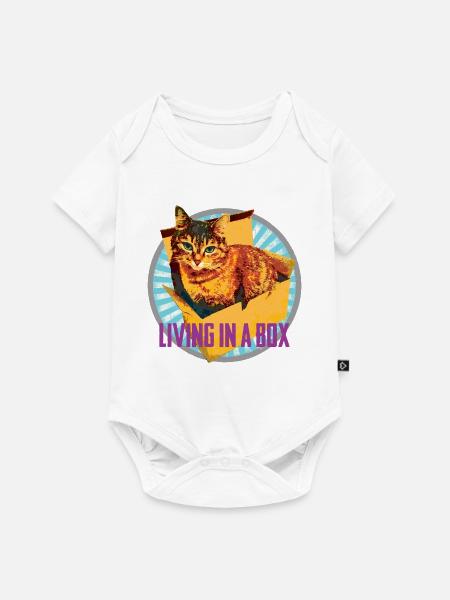 Katzenliebhaber - Im Karton :-) - Baby Premium Kurzarmbody - Weiß