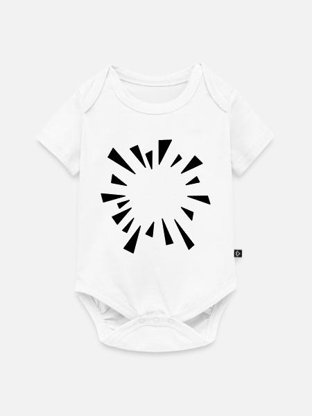Comic Effekt geplatzter Luftballon - Baby Premium Kurzarmbody - Weiß
