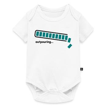 outpouring - Baby Premium Kurzarmbody - Weiß - Vorne