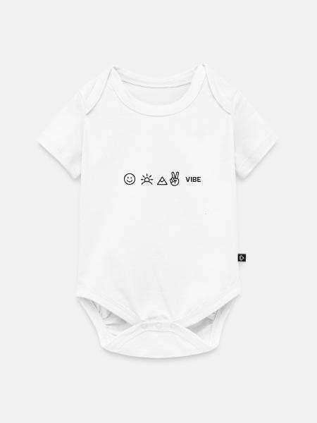 Happy Holiday - Baby Premium Kurzarmbody - Weiß
