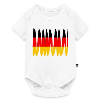 Germany Flag - Baby Premium short-sleeve bodysuit - white - Front