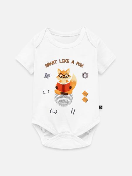 Schlau wie ein Fuchs - Baby Premium Kurzarmbody - Weiß