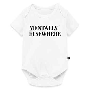 MENTALLY ELSEWHERE - Baby Premium Kurzarmbody - Weiß - Vorne