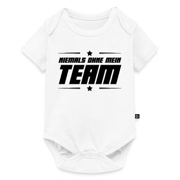 team - Baby Premium Kurzarmbody - Weiß - Vorne