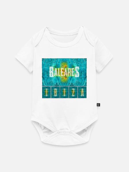 Balearen Insel Vibe Druck - Baby Premium Kurzarmbody - Weiß