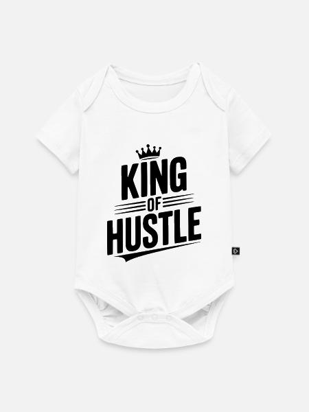 König des Trubels - Baby Premium Kurzarmbody - Weiß
