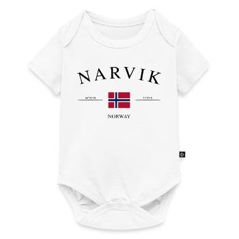 Narvik Norway – Holiday Souvenir & Gift - Baby Premium short-sleeve bodysuit - white - Front