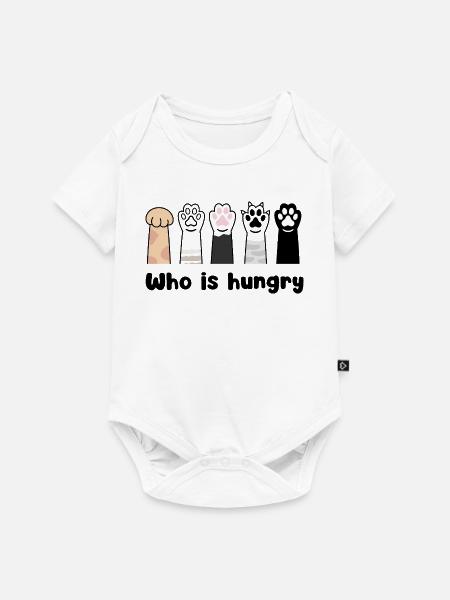 Pfotenabdruck Parade Silhouetten - Baby Premium Kurzarmbody - Weiß