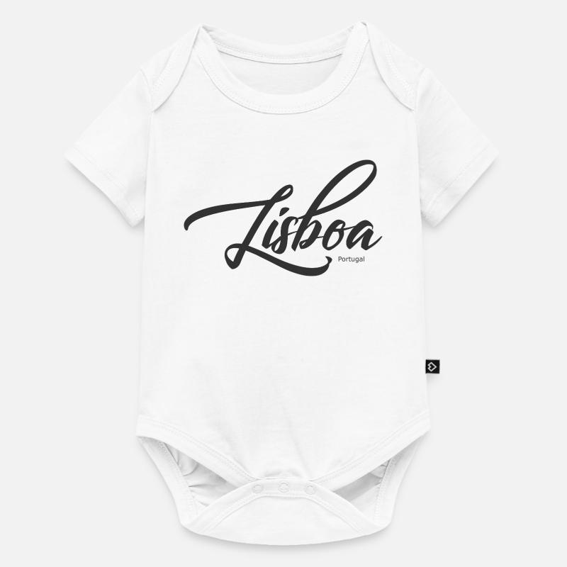 Lisboa Script Portugal - Body à manches courtes Premium Bébé - blanc