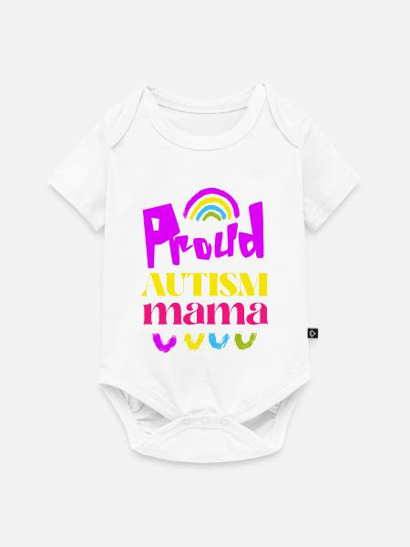 Stolze Autismus-Mama - Baby Premium Kurzarmbody - Weiß