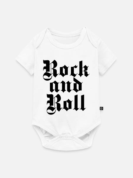 Rock'n'Roll GPTHIC Logo-Design. - Baby Premium Kurzarmbody - Weiß