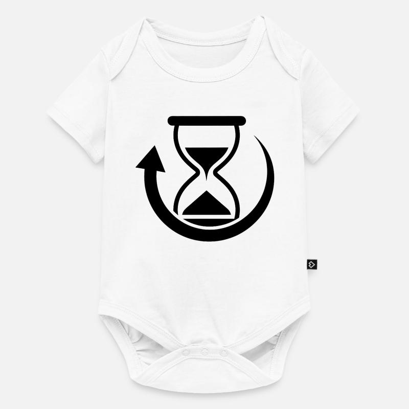 Graphiques de rotation temporelle - Body à manches courtes Premium Bébé - blanc