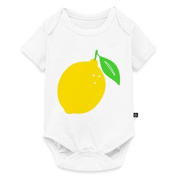 Lemon Flat Print Design - Baby Premium short-sleeve bodysuit - white - Front