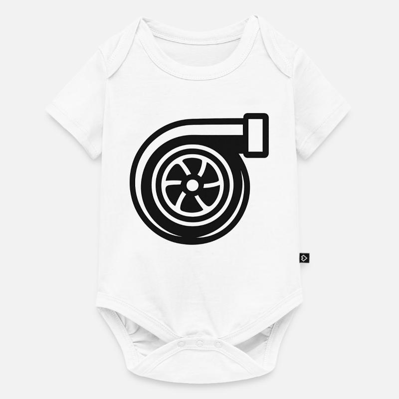 Turbolader - Baby Premium Kurzarmbody - Weiß