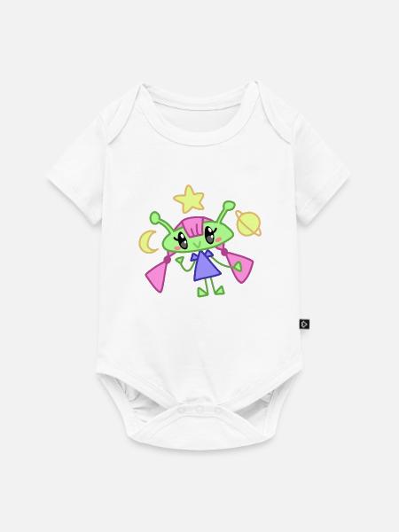 Sternenfreund Funkeln - Baby Premium Kurzarmbody - Weiß