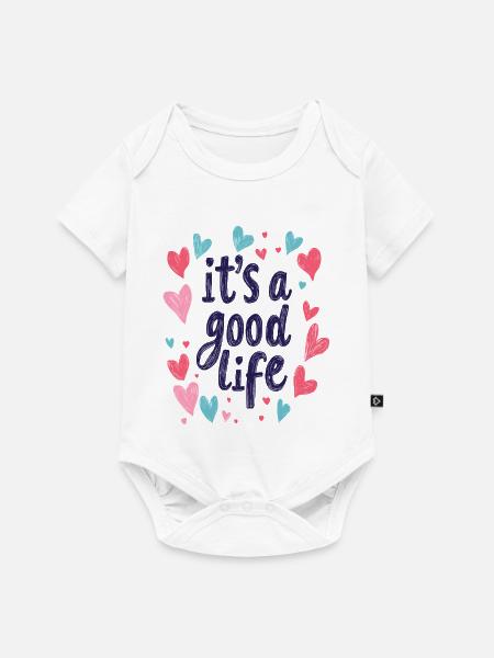 it's a good life - Baby Premium Kurzarmbody - Weiß