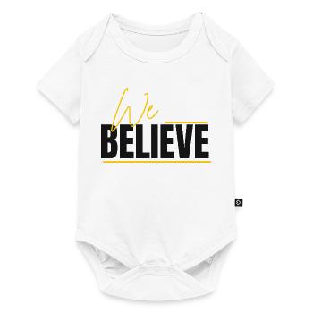 We Believe Lettering - Baby Premium short-sleeve bodysuit - white - Front