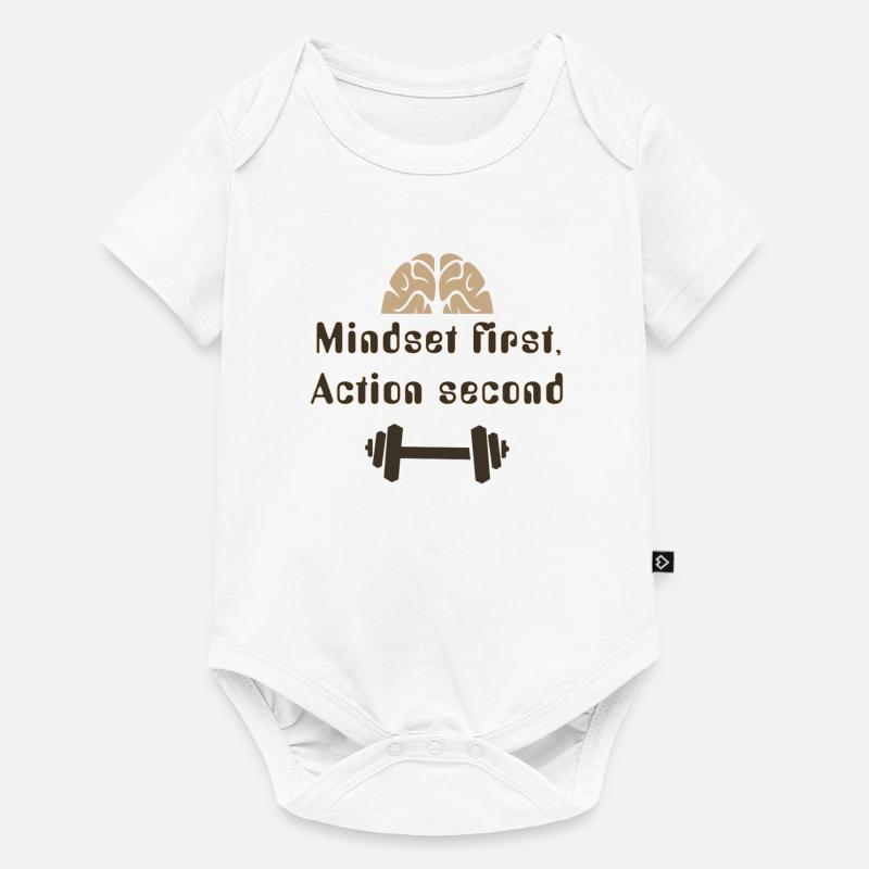 MIndsetFirstActionSecond_20250924 - Baby Premium Kurzarmbody - Weiß