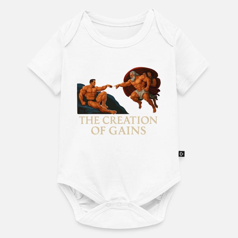La création de gains - Body à manches courtes Premium Bébé - blanc