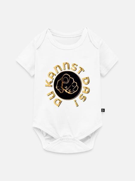 DU KANNST DAS MOTIVATION - Baby Premium Kurzarmbody - Weiß