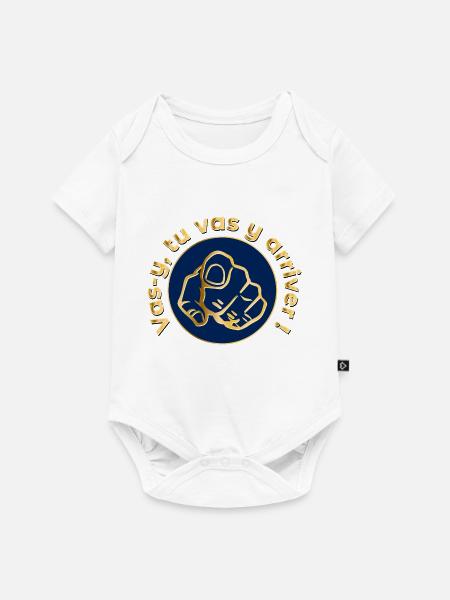 Go Motivation - Baby Premium Kurzarmbody - Weiß