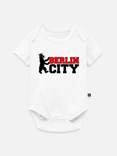 berlin_city_2 - Baby Premium Kurzarmbody - Weiß