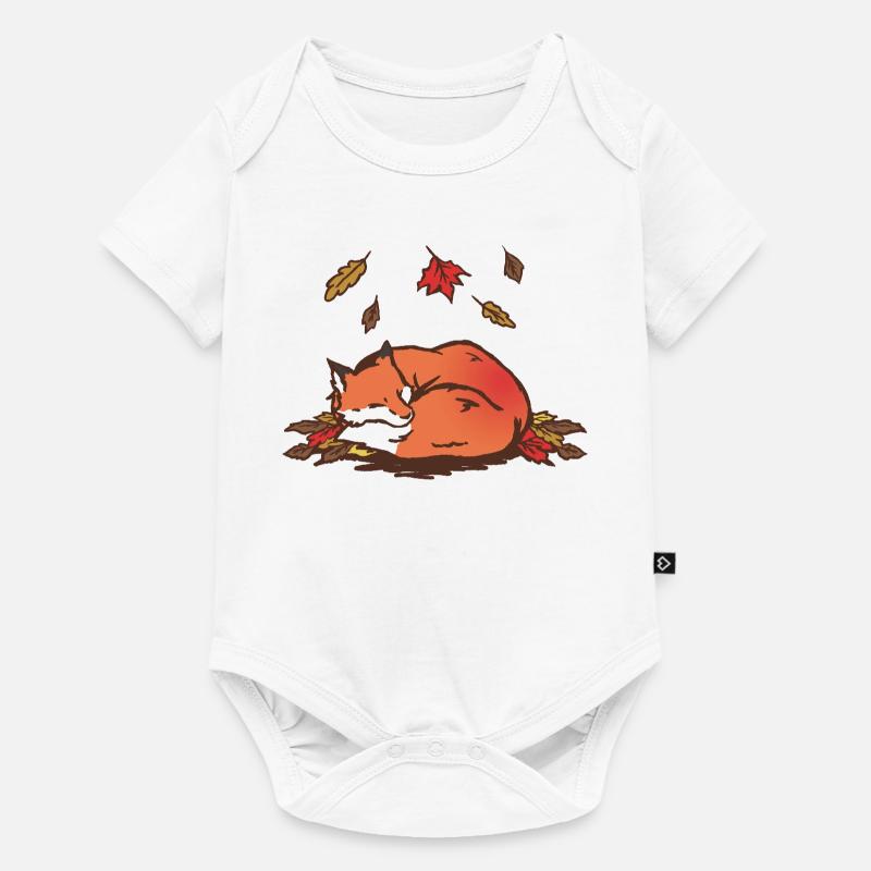 Fox - Baby Premium Kurzarmbody - Weiß