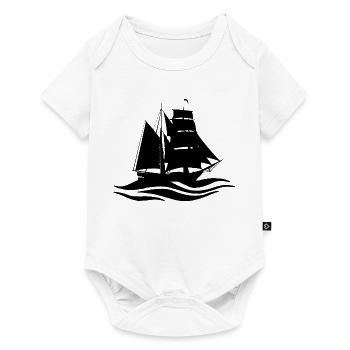 black boat and travel - Baby Premium short-sleeve bodysuit - white - Front