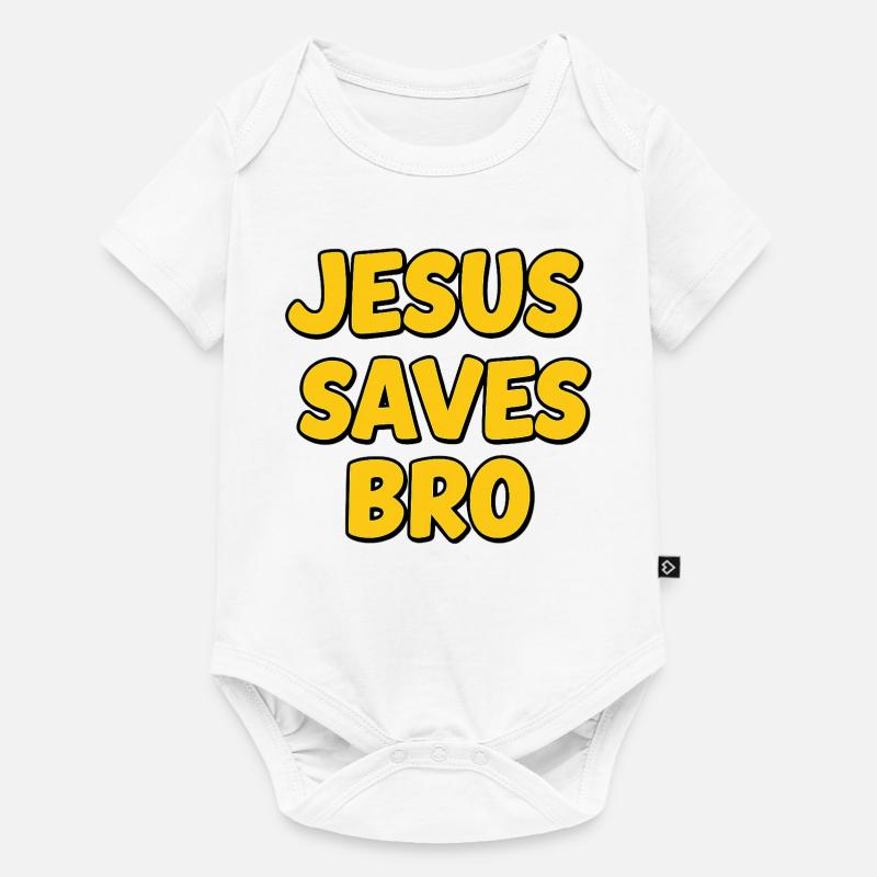 Pont sauvé de Jésus - Body à manches courtes Premium Bébé - blanc
