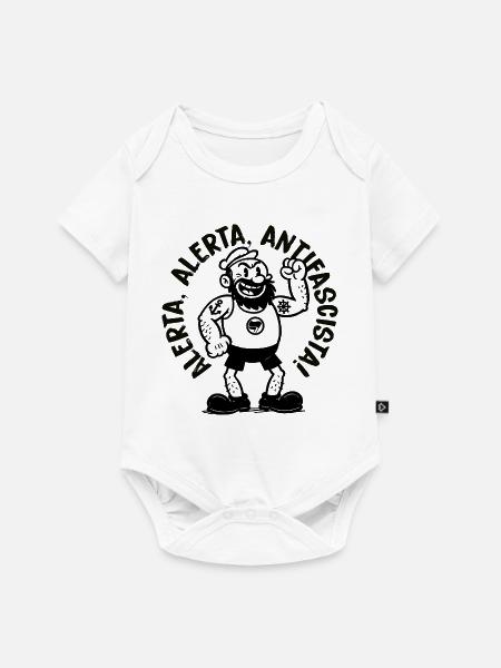 Alerta Antifascista - Baby Premium Kurzarmbody - Weiß