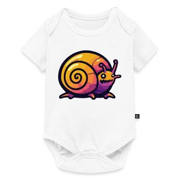 Snail Halloween Comic Funny - Baby Premium short-sleeve bodysuit - white - Front
