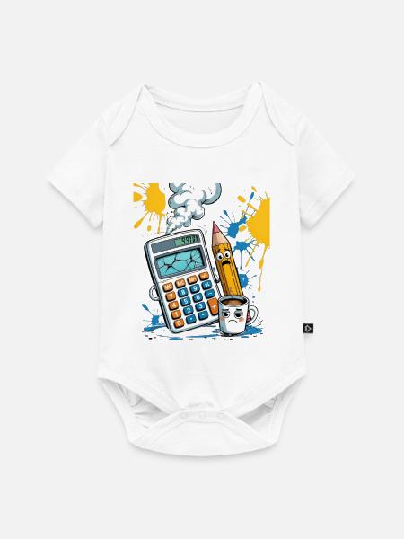 Kreidezeit Chaos Mathematik - Baby Premium Kurzarmbody - Weiß