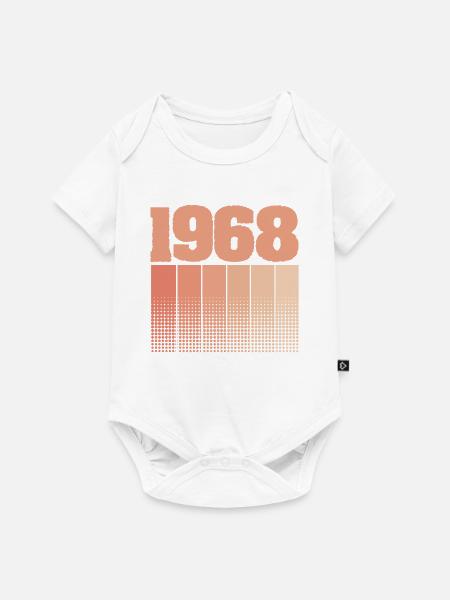 1968 - Baby Premium Kurzarmbody - Weiß