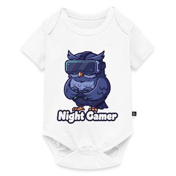 NightGamer Owl VR - Baby Premium short-sleeve bodysuit - white - Front