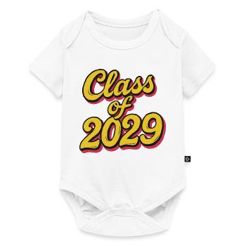 Class of 2029 Retro Script - Baby Premium short-sleeve bodysuit - white - Front