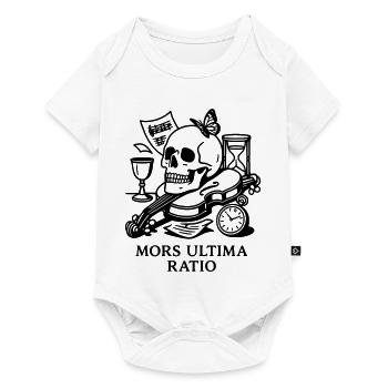 Memento Mori Mors Ultima Ratio - Baby Premium short-sleeve bodysuit - white - Front