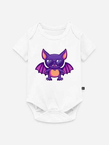 Fledermaus Halloween - Baby Premium Kurzarmbody - Weiß