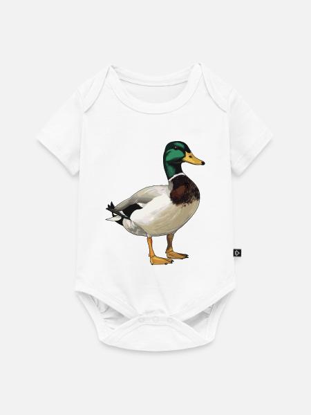Enten Ente - Baby Premium Kurzarmbody - Weiß
